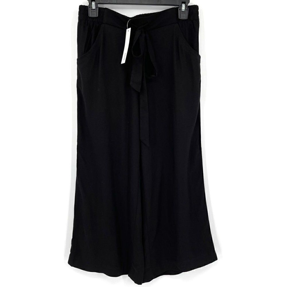 Drew Black Luka Wide Leg Crop Pants High Rise Women Small NWT Style ZT80773T